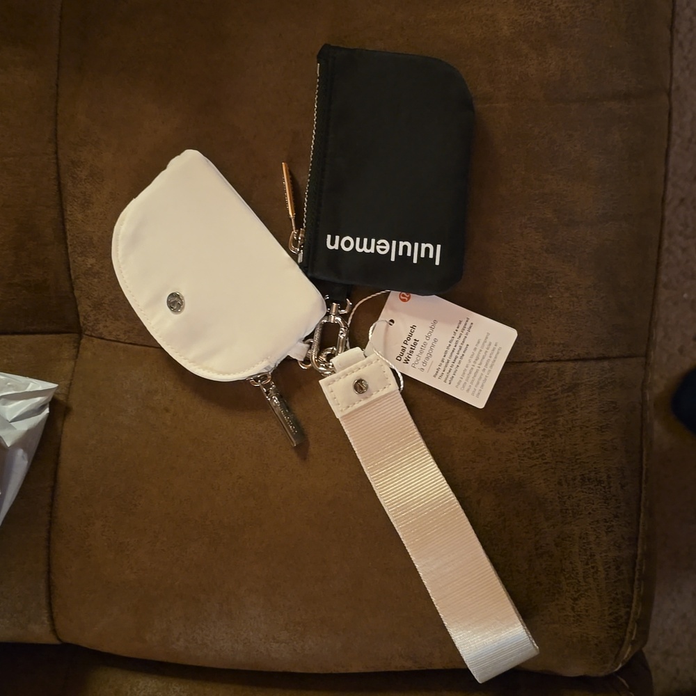 lululemon athletica White and Black Crossbody Bag
